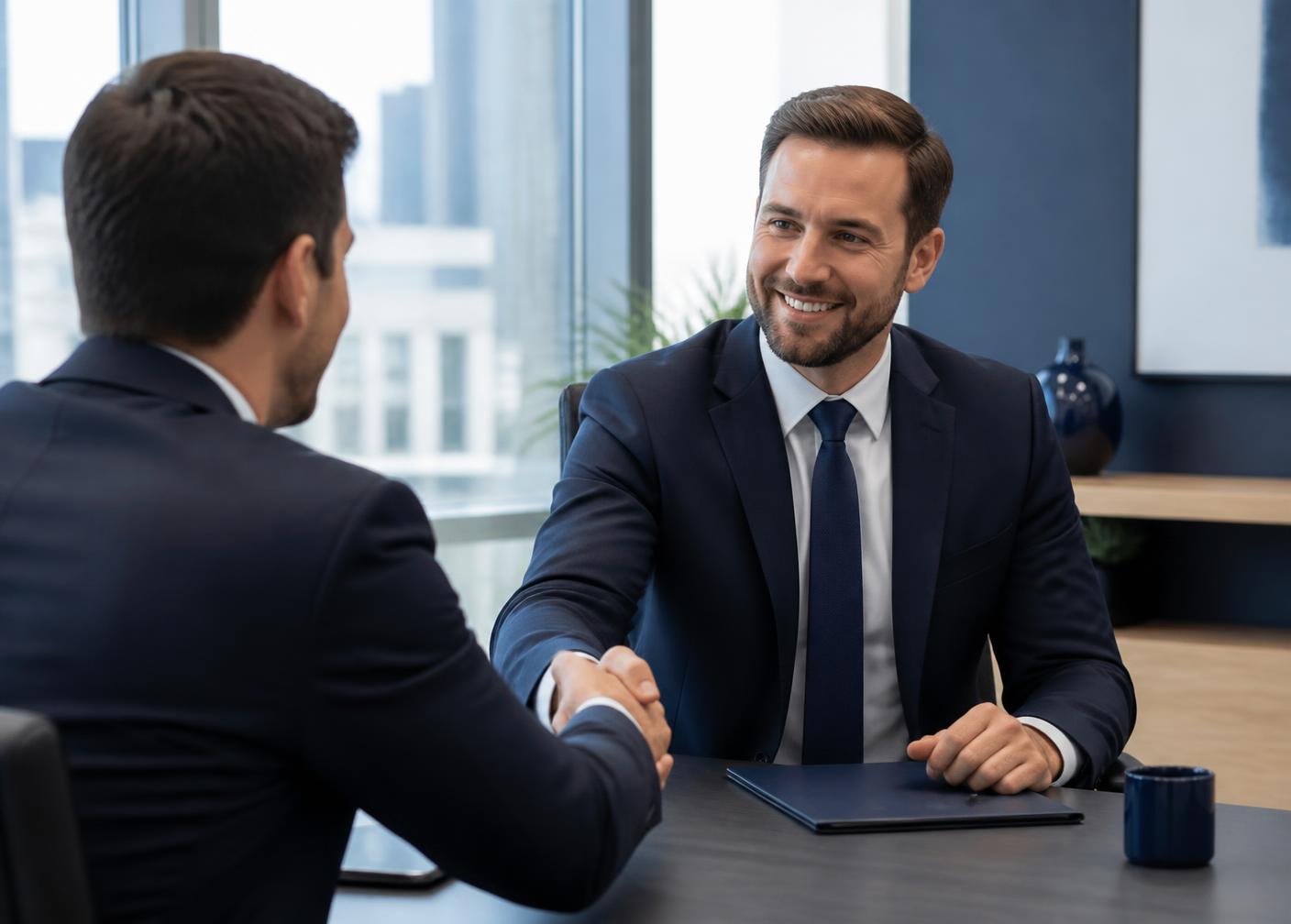 Consultor da Campos Gerais Corporate em reunião com cliente
